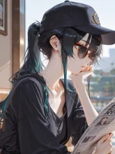 少し疲れ気味 — ももこまさんのAIイラスト