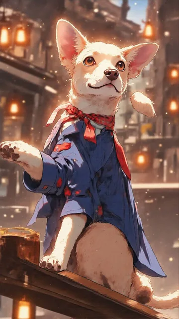 Dog kemono in a blazer… - 画像生成チャレンジ
