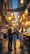 裏路地の新しい飲み屋街
