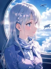 大空のスチュワーデス·タイト制服のCA の投稿作品