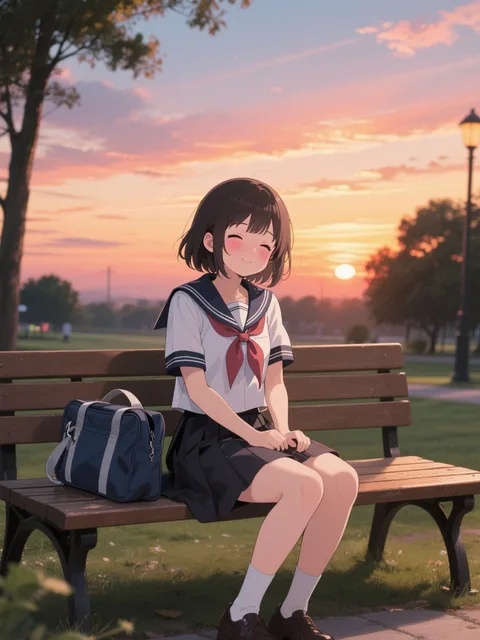 先輩、部活終わったら公園に行くからって言ったから彼女として待たなくちゃね!先輩まだかなぁまだかなぁ…あぁドキドキする♡長…