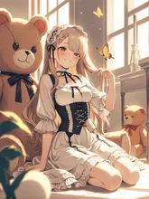 テディベアと少女
