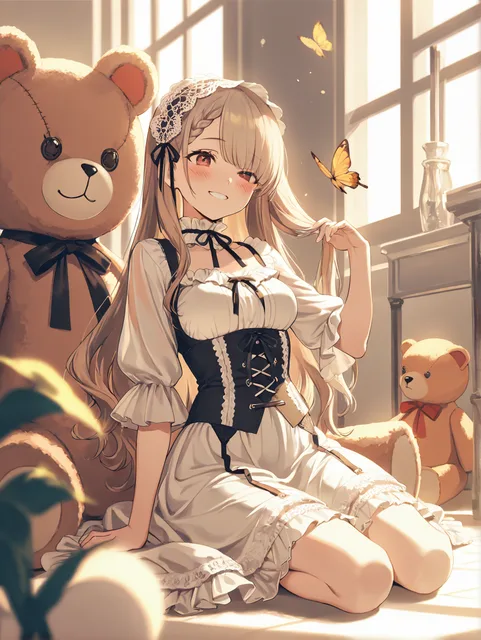 テディベアと少女