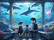 電車で巡る海の中水族館