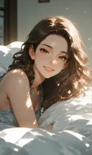 もう起きないとだめ〜？ — ドラゴンYAさんのAIイラスト