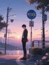 彼女を待つ夕暮れ·今宵チャレンジ の投稿作品