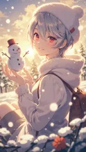 小さい雪だるま。