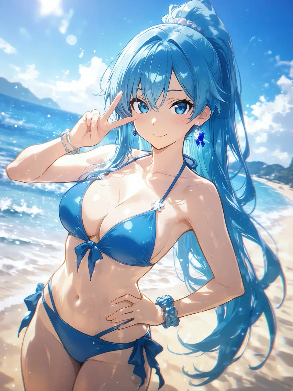 青ビキニ — 衛宮士郎さんのAIイラスト