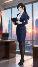 高層ビルの社長室