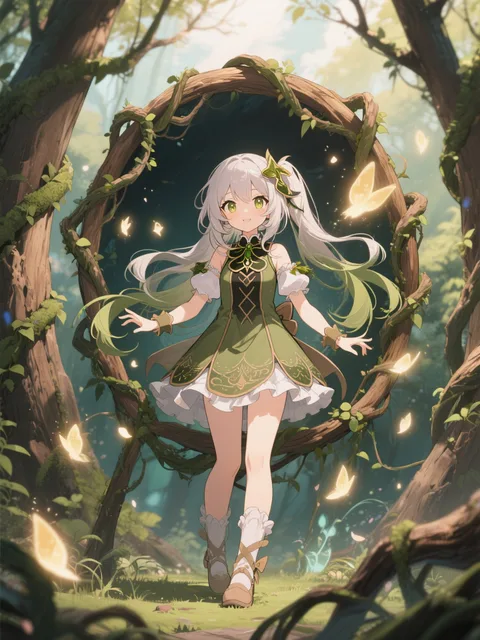Wood magic girl - 画像生成チャレンジ