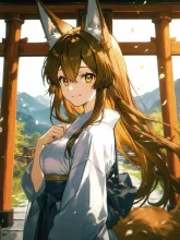 本物のきつね