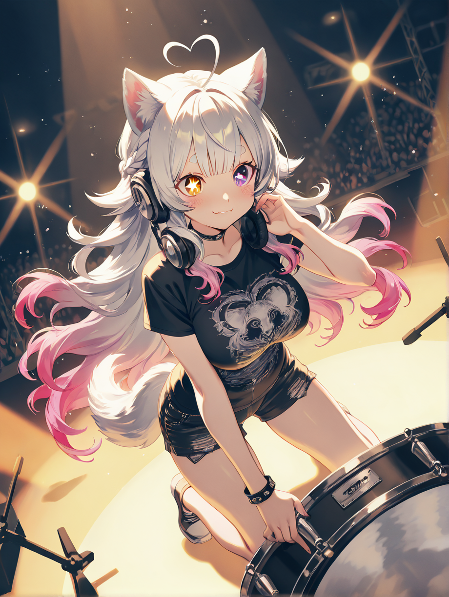 ライブ準備中 — azuさんのAIイラスト