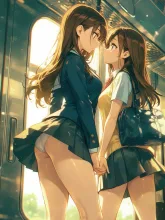 仲良く通学💕