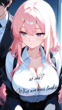 「Why are you looking at me?」 — 山葵さんのAIイラスト