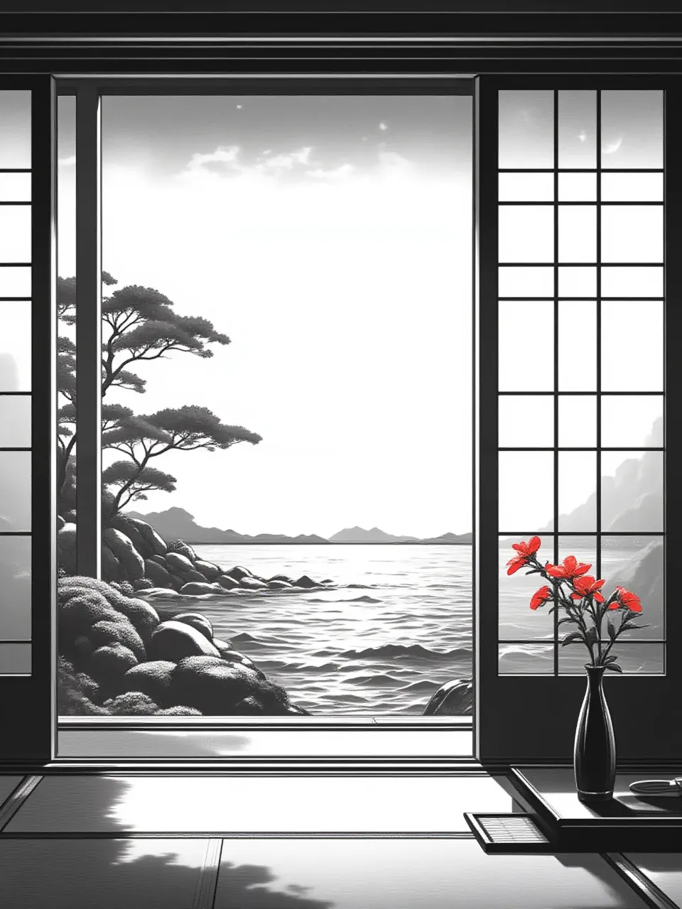 赤い花