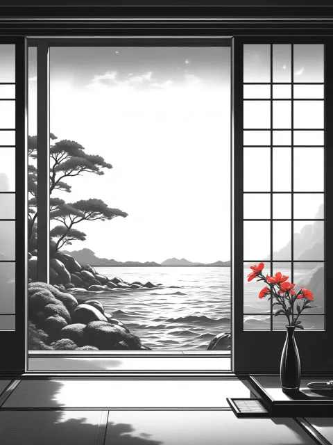赤い花