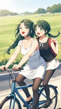画像生成チャレンジ·二人乗り の投稿作品