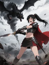 黒いドラゴンと対決!