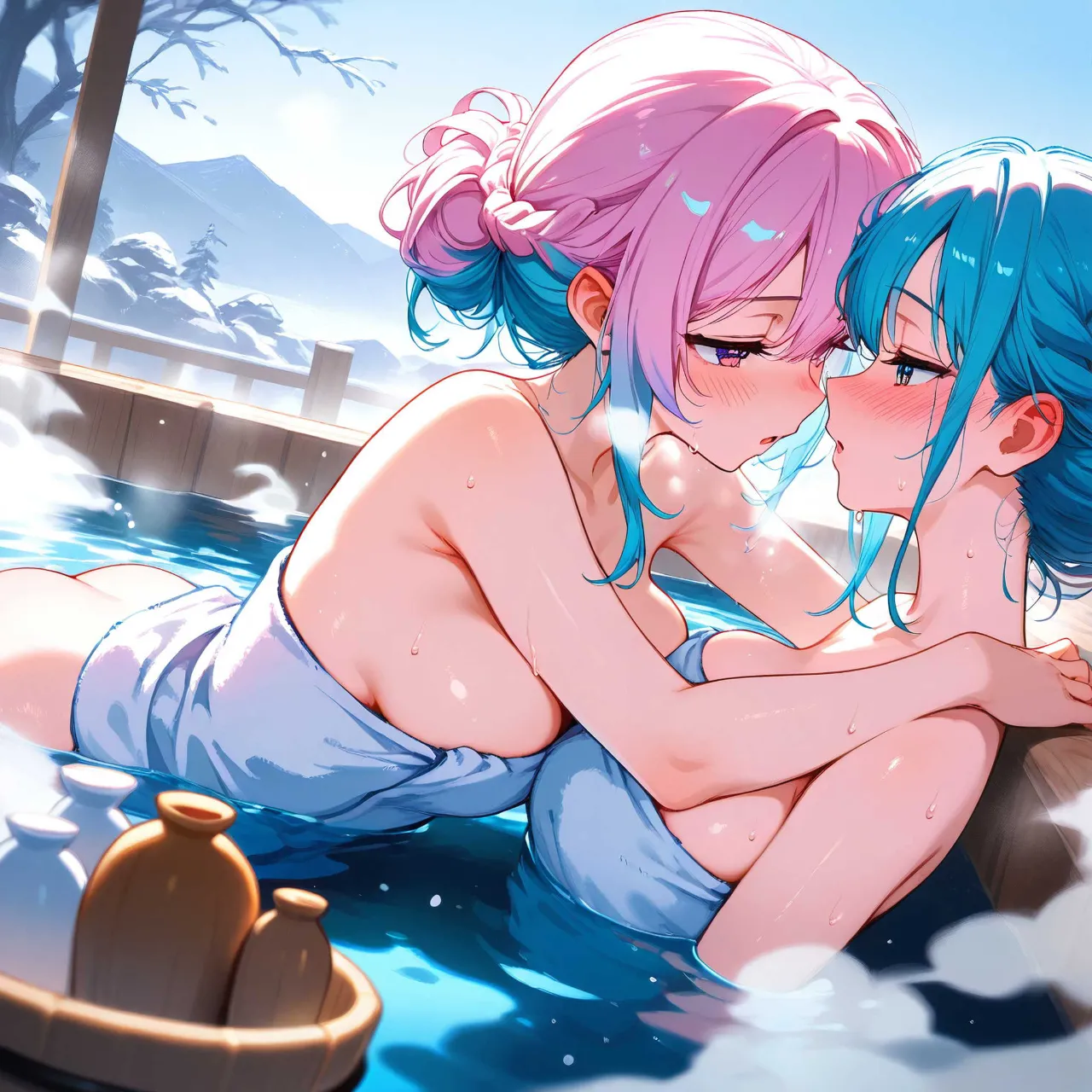酒風呂 — 僕TNKさんのAIイラスト
