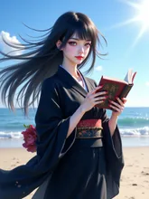 黒髪少女 — るかプーさんのAIイラスト