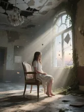 眠らない少女 — 3D・立体風アートのAIイラスト|SUPPART