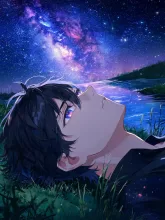 夜空に抱かれて — ひーたろーさんのAIイラスト