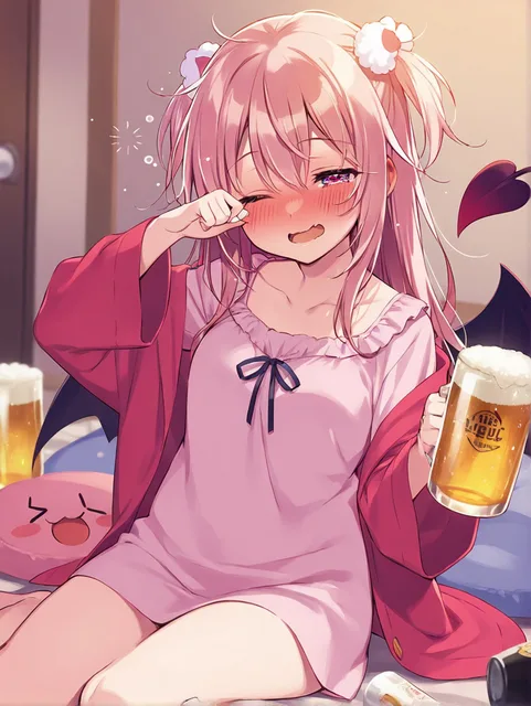 酔っ払っちゃったの~🍺(՞っ ̫ _՞)ᐝ