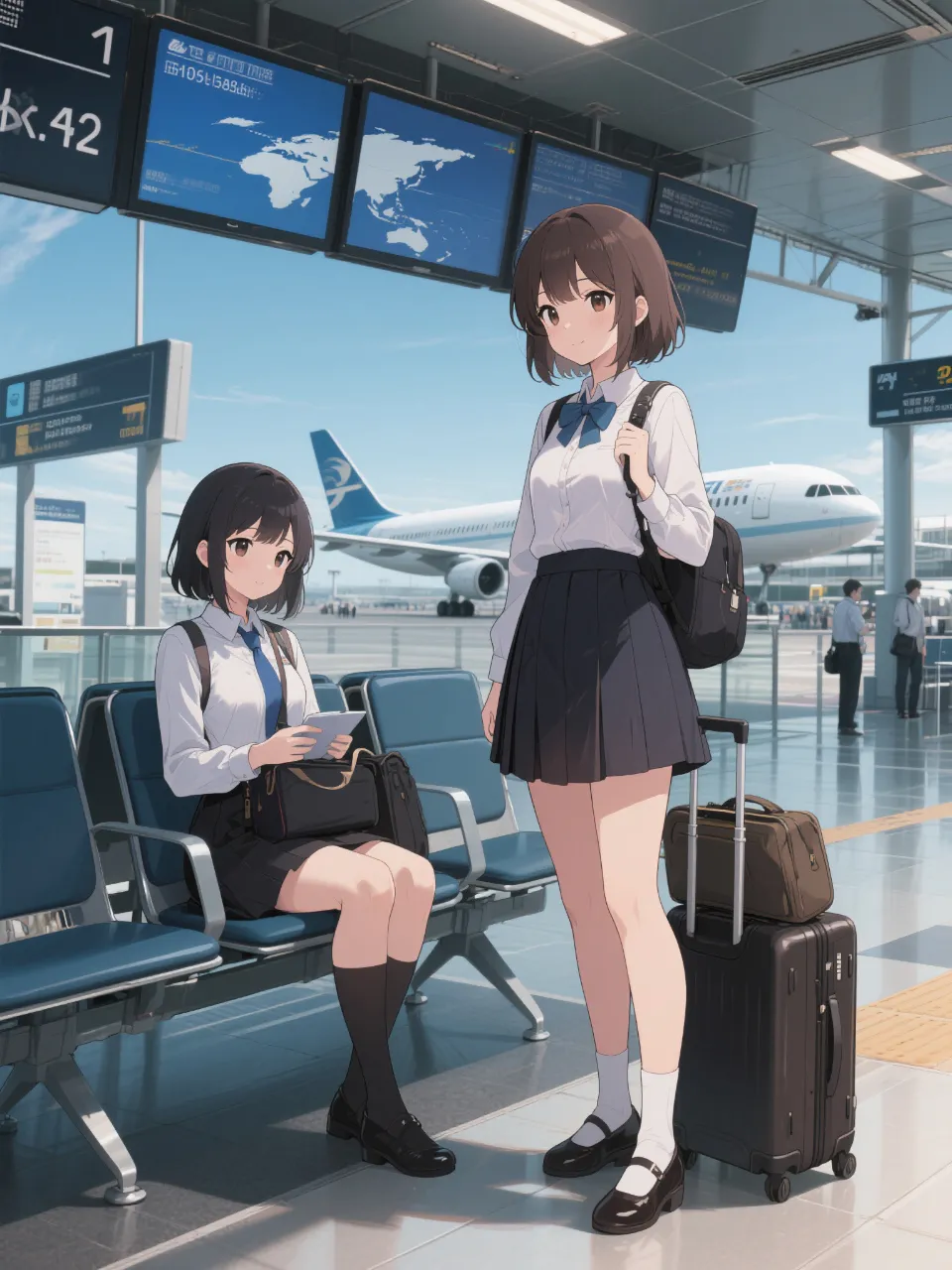 高精度アニメ - 仕事終わりの空港 / AGLI