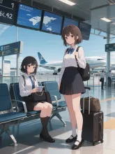 仕事終わりの空港·今宵チャレンジ の投稿作品