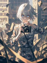 爆撃の中で