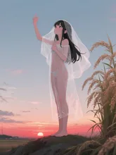 ベールにつつまれ、想いよとどけ・・・(,,ᴗ ͜ ᴗ,,)