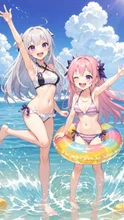 早く💕夏休み終わっちゃうよぉ💕JK娘💕
