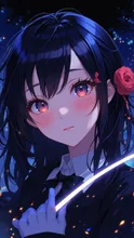 挑戦する美人