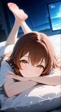 夜更かしの女性