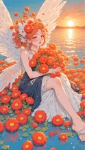 涙が華となる。