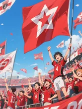 熱狂的なサポーターたち