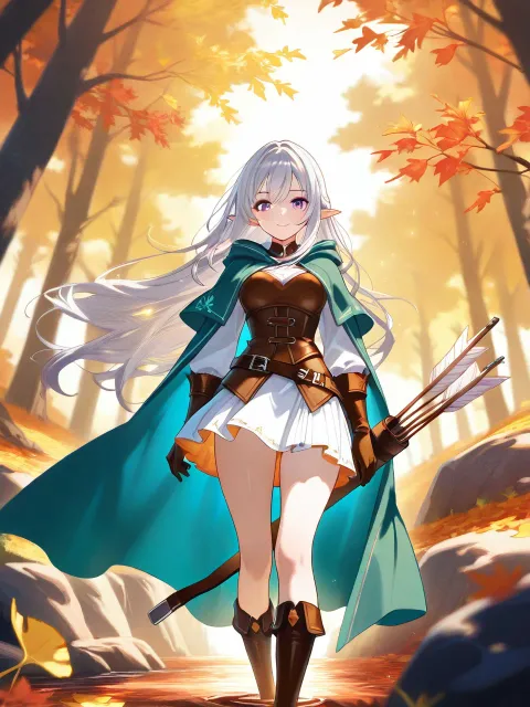 A beautiful and elegant elf… - 狩人 vs 魔法使い