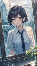 Rain curtain — haru_さんのAIイラスト