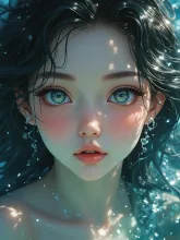 mermaid gaze — 人魚・マーメイドのAIイラスト|SUPPART