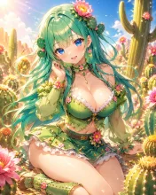 サボテン娘·棘とお花の砂漠っ子 の投稿作品