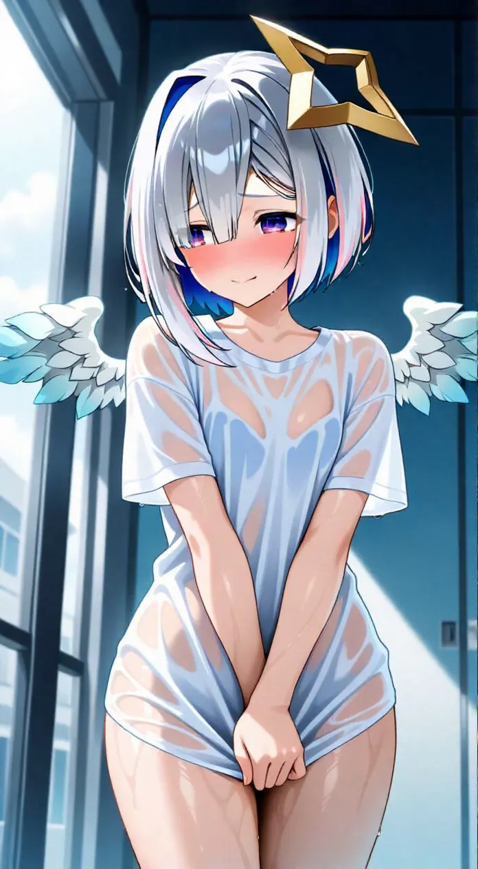 恥じらい透け感天使