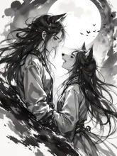 狼娘 — 怠け者さんのAIイラスト