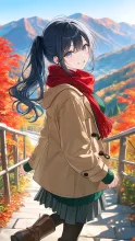 P 紅葉彩る