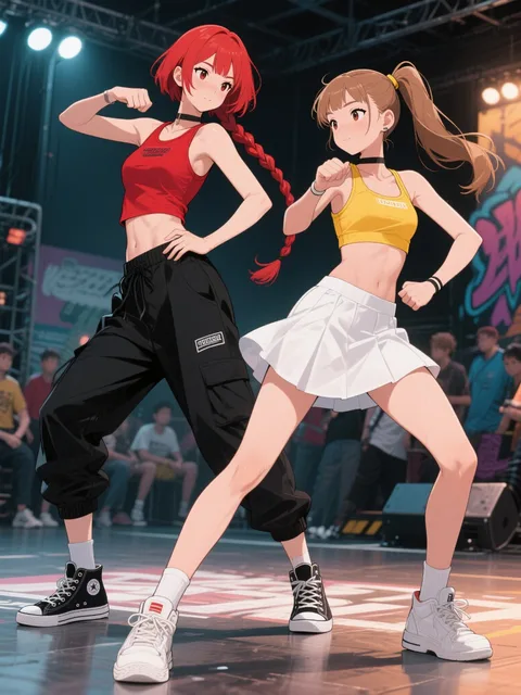 双子がストリートダンスに挑戦する