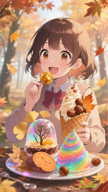 秋の味覚フルコーススイーツ