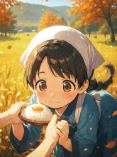 菊の節句の時出なかった栗ご飯が今頃⁉️