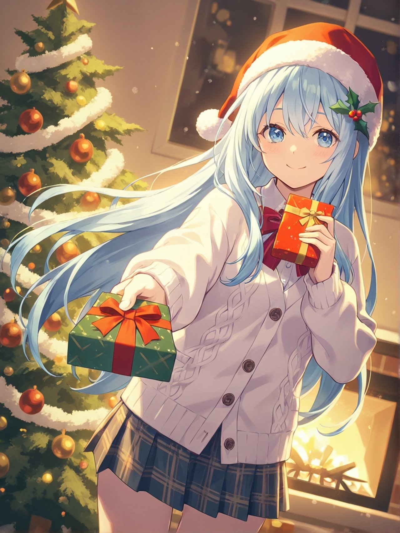 *↟⍋*↟ 𝑀𝑒𝑟𝑟𝑦 𝐶ℎ𝑟𝑖𝑠𝑡𝑚𝑎𝑠 ☃︎❄︎.* — 雫奈  低浮さんのAIイラスト