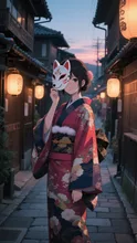 何ぞご用どすか？ — 狐娘・狐耳のAIイラスト｜SUPPART