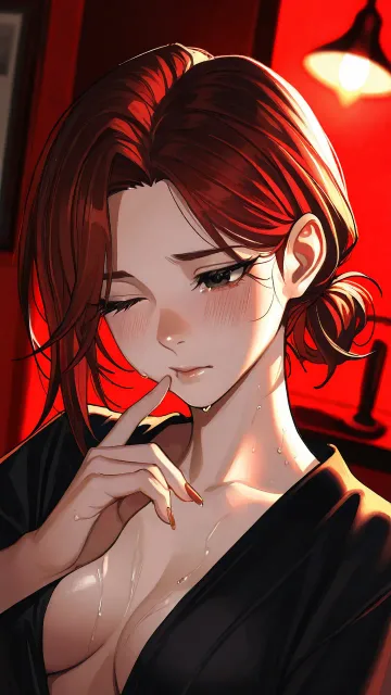 濡れた目