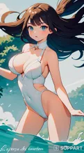 A swimsuit with a strong desire to resemble a certain anime heroine